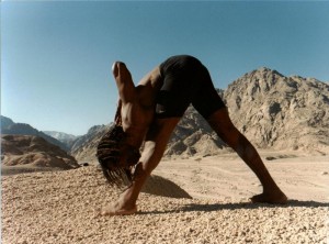 standing posture in the Sinai Dessert