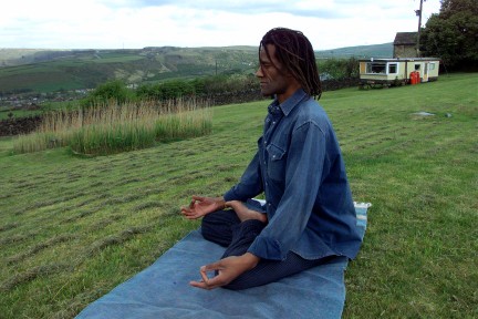 Padmasana at Higher Pot Oven Farm